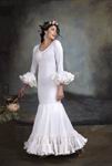 Robe de Flamenca modèle Orquidea Blanco. 2022 619.835€ #50115ORQUIDEABCO2022